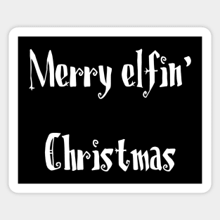 Merry Elfin Xmas Christmas Sticker